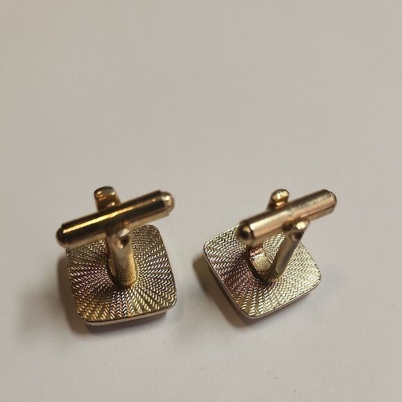 Gold and Black Cufflinks - Picture 2 of 8